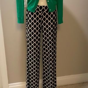 NWT black and white geometric pants.